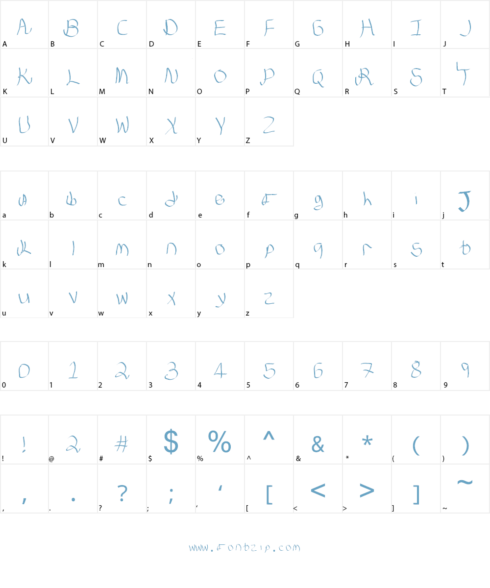 GodLy FonT Font Character